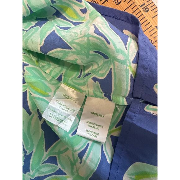 Lilly Pulitzer Bailey Koala of the Wild 100% Silk Tank Top Size Large - Picture 8 of 9